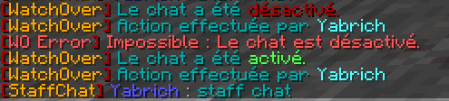 Capture d'écran 3 du plugin WatchOver